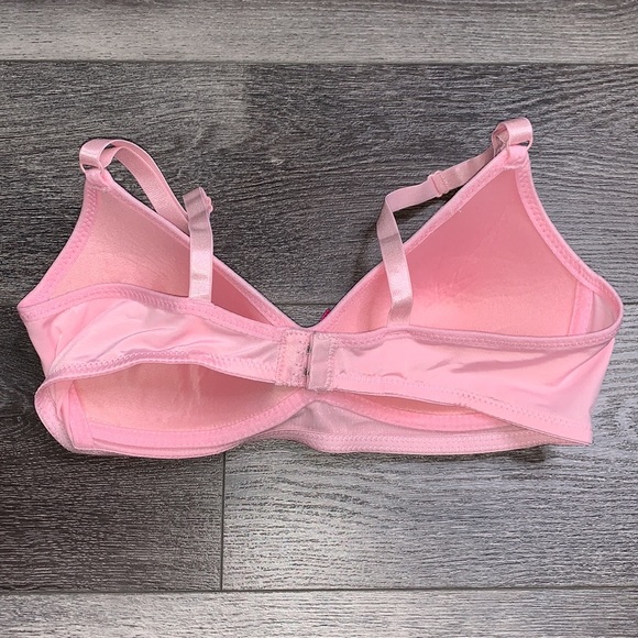 34C Mamia Pink Floral Lace Padded Adjustable Bra, No Underwire, Very Comfy - Picture 3 of 6